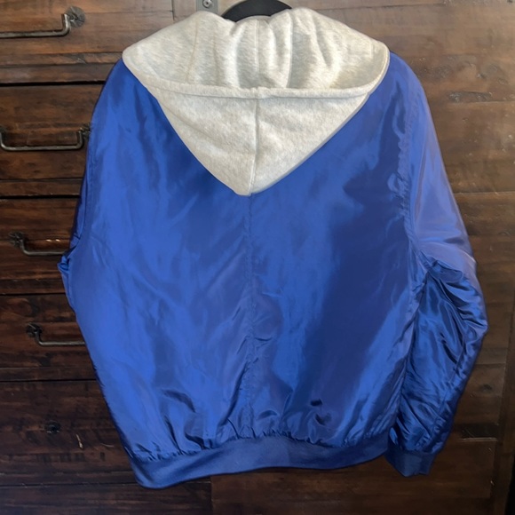 Men’s size Large Forever 21 navy hooded Jacket - Picture 5 of 7
